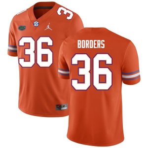 Men's Florida Gators #36 Chief Borders NCAA Nike Orange Authentic Stitched College Football Jersey XGR6262DP